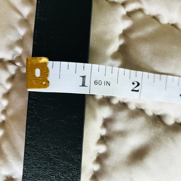 GUCCI Black Belt with Chrome Buckle Thin 1\